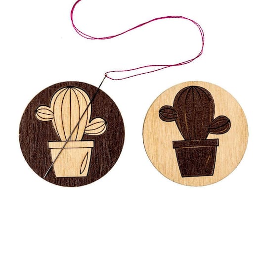 Wonderland Crafts Cactus Double-Sided Magnetic Needle Holder